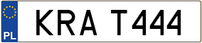 Trailer License Plate
